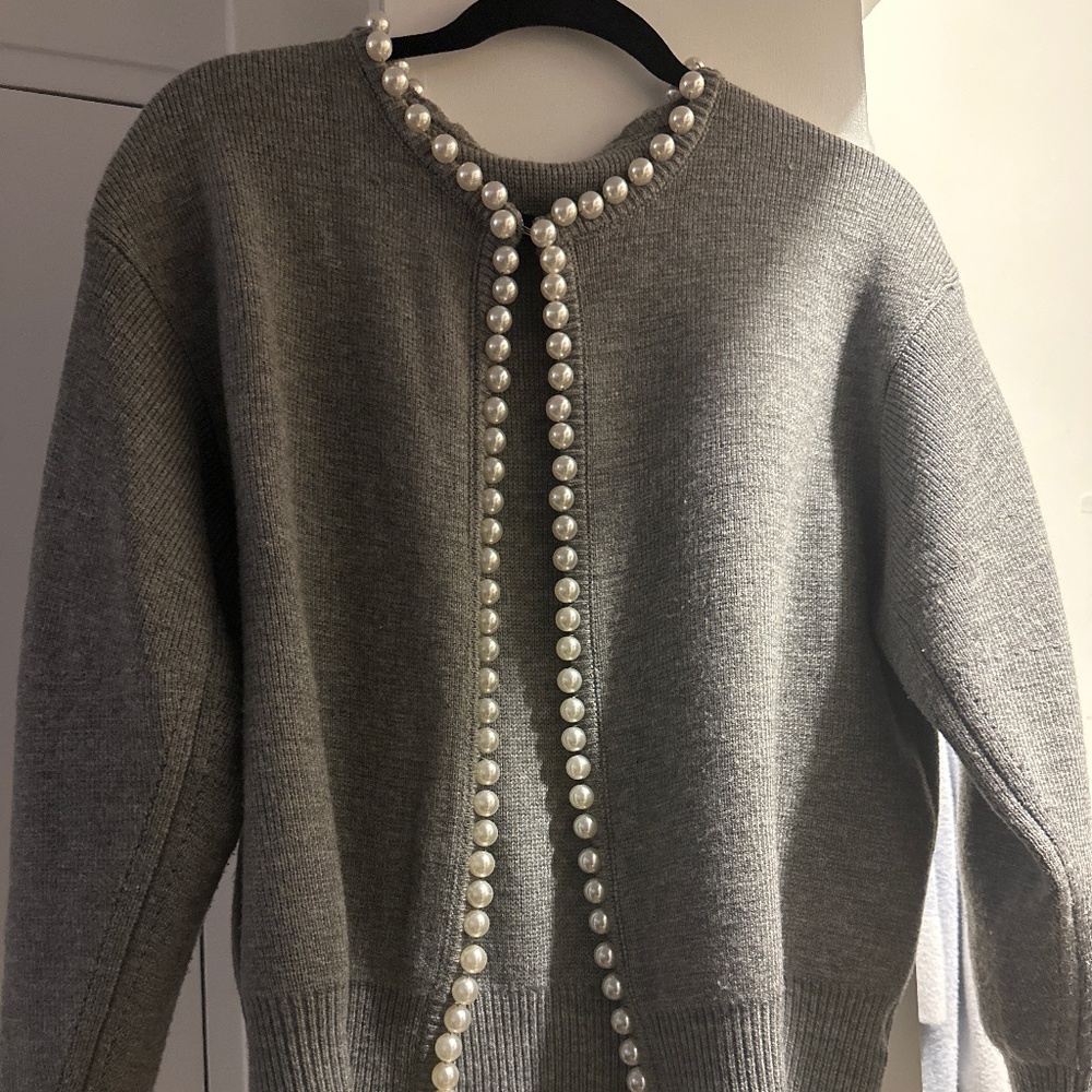 Commense Pearl Trim Cardigan size Medium